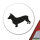 Aufkleber Welsh Corgi Pembroke Silhouette 10cm Sticker