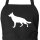 Kochschürze Deutscher Schäferhund Silhouette Schwarz