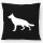 Kissen Deutscher Schäferhund Silhouette 40x40cm