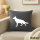 Zierkissenbezug Deutscher Schäferhund Silhouette 40x40cm Steel Grey