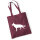 Einkaufsbeutel Deutscher Schäferhund Silhouette 10 Liter Burgundy