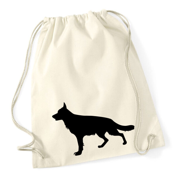 Turnbeutel Deutscher Schäferhund Silhouette 12 Liter