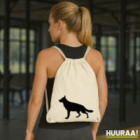 Turnbeutel Deutscher Schäferhund Silhouette 12 Liter