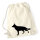 Turnbeutel Deutscher Schäferhund Silhouette 12 Liter