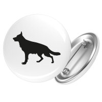 Button Deutscher Schäferhund Silhouette