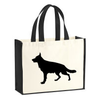 Jutetasche Deutscher Schäferhund Silhouette 21 Liter...
