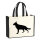 Jutetasche Deutscher Schäferhund Silhouette 21 Liter Black