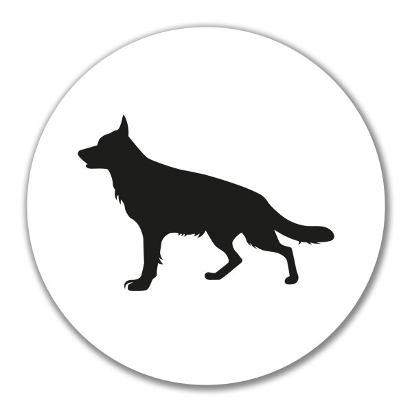 Aufkleber Deutscher Schäferhund Silhouette 10cm Sticker