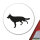 Aufkleber Deutscher Schäferhund Silhouette 10cm Sticker