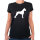 Damen T-Shirt Deutscher Boxer Silhouette Größe XS-XXL