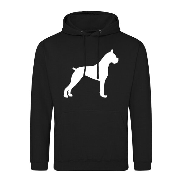 Unisex Hoodie Deutscher Boxer Silhouette Größe S-3XL