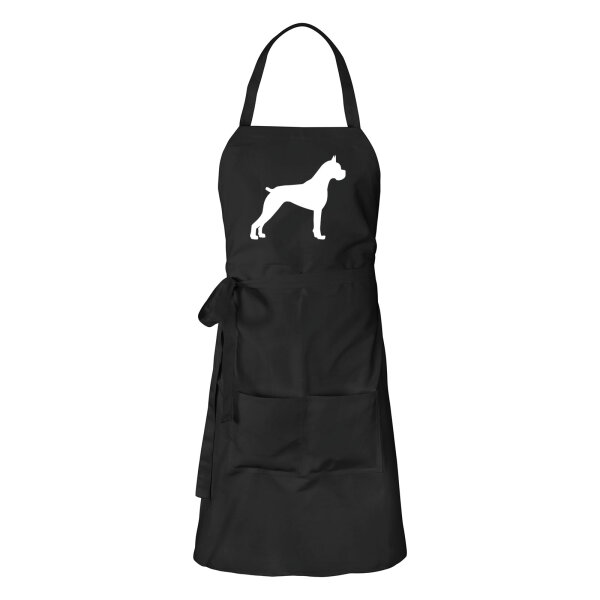 Schürze Deutscher Boxer Silhouette