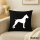 Kissen Deutscher Boxer Silhouette 40x40cm