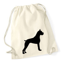 Turnbeutel Deutscher Boxer Silhouette 12 Liter