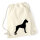 Turnbeutel Deutscher Boxer Silhouette 12 Liter