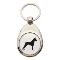 Schlüsselanhänger Deutscher Boxer Silhouette