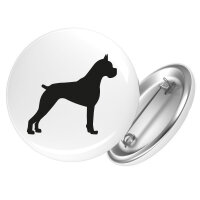 Button Deutscher Boxer Silhouette
