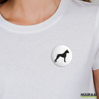 Button Deutscher Boxer Silhouette