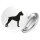 Button Deutscher Boxer Silhouette