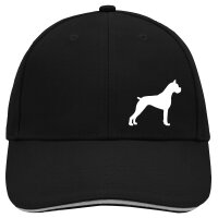 Cappy Mütze Deutscher Boxer Silhouette