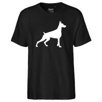 Herren T-Shirt Dobermann Silhouette Größe S-3XL