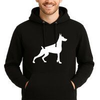 Unisex Hoodie Dobermann Silhouette Größe S-3XL