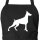 Schürze Dobermann Silhouette
