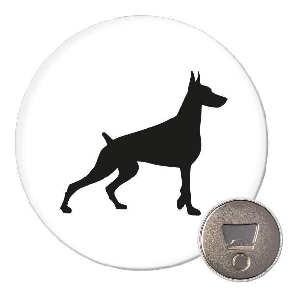 Magnet Dobermann Silhouette 59mm Kühlschrankmagnet