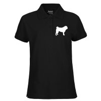 Damen Polo Shirt Mops Silhouette Größe XS-XXL