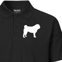 Damen Polo Shirt Mops Silhouette Größe XS-XXL