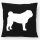 Kissen Mops Silhouette 40x40cm