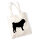 Jutebeutel Mops Silhouette 10 Liter
