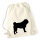 Turnbeutel Mops Silhouette 12 Liter