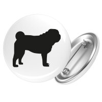 Button Mops Silhouette