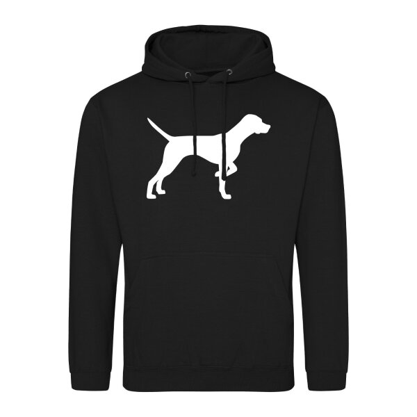 Unisex Hoodie English Pointer Silhouette Größe S-3XL