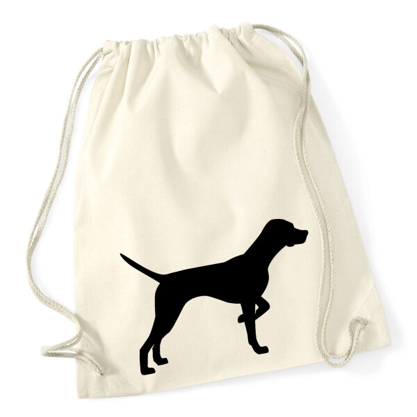 Turnbeutel English Pointer Silhouette 12 Liter