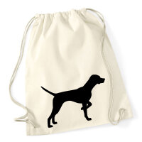 Turnbeutel English Pointer Silhouette 12 Liter