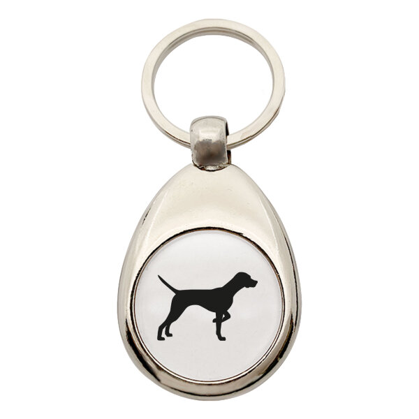 Schlüsselanhänger English Pointer Silhouette