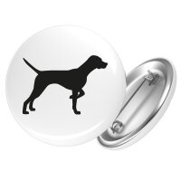 Button English Pointer Silhouette