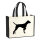 Jutetasche English Pointer Silhouette 21 Liter Black