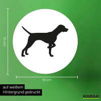 Aufkleber English Pointer Silhouette 10cm Sticker