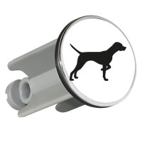 Waschbeckenstöpsel English Pointer Silhouette 4cm...