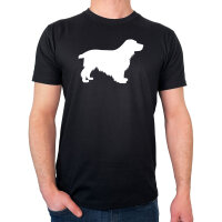 Herren T-Shirt English Cocker Spaniel Silhouette...