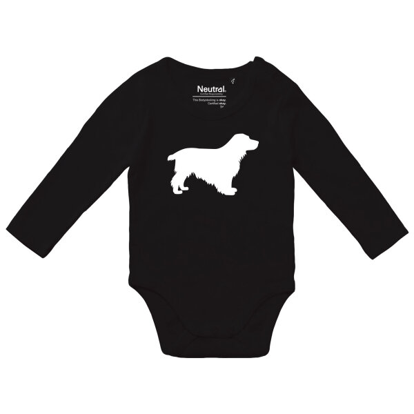 Baby Body English Cocker Spaniel Silhouette Größe 62-80