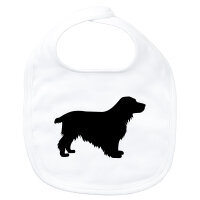 Baby Lätzchen English Cocker Spaniel Silhouette