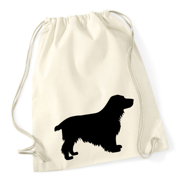 Turnbeutel English Cocker Spaniel Silhouette 12 Liter
