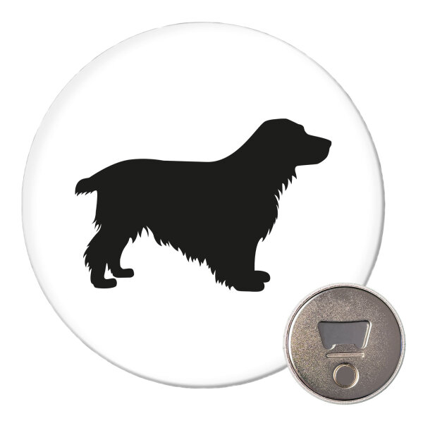 Magnet English Cocker Spaniel Silhouette 59mm Kühlschrankmagnet Flaschenöffner