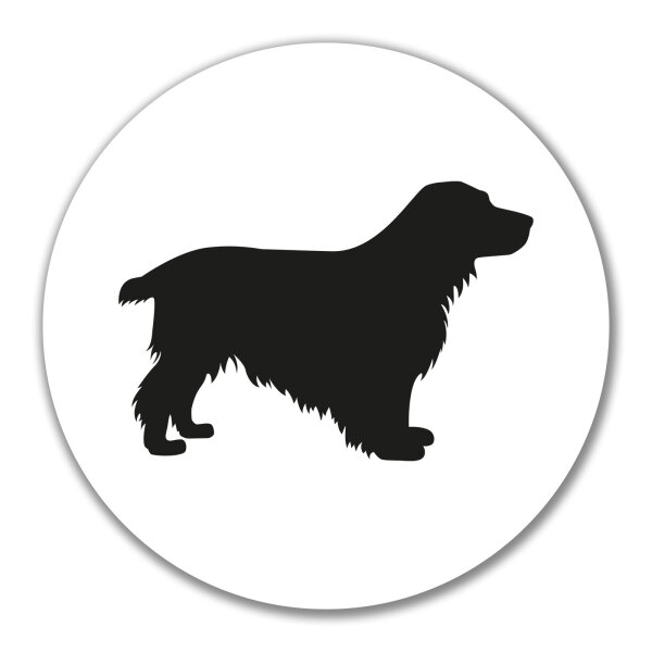 Aufkleber English Cocker Spaniel Silhouette 10cm Sticker