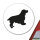 Aufkleber English Cocker Spaniel Silhouette 10cm Sticker