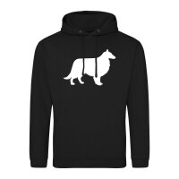 Unisex Hoodie Collie Sheltie Silhouette Größe...